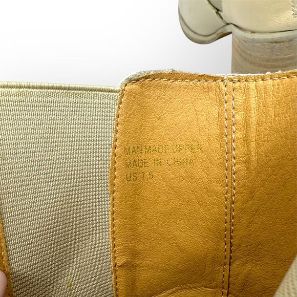 Oasis Society Women's Cora Tall Ankle Boot Size 7.5 Off White Chelsea Bootie - Picture 10 of 11